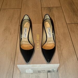 Jimmy Choo's Romy 100 leather pumps (size 38)